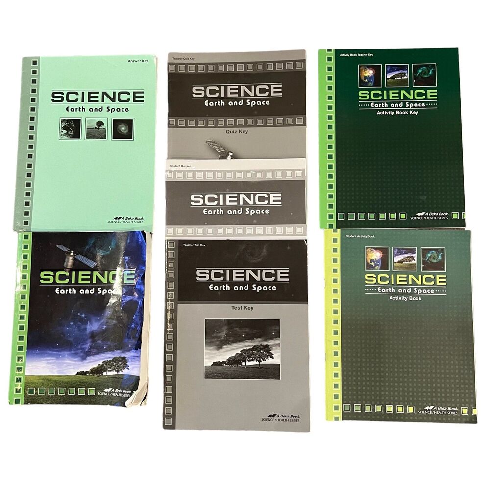 Abeka Science Earth and Space Student/Teacher Curriculum Set 8th Grade